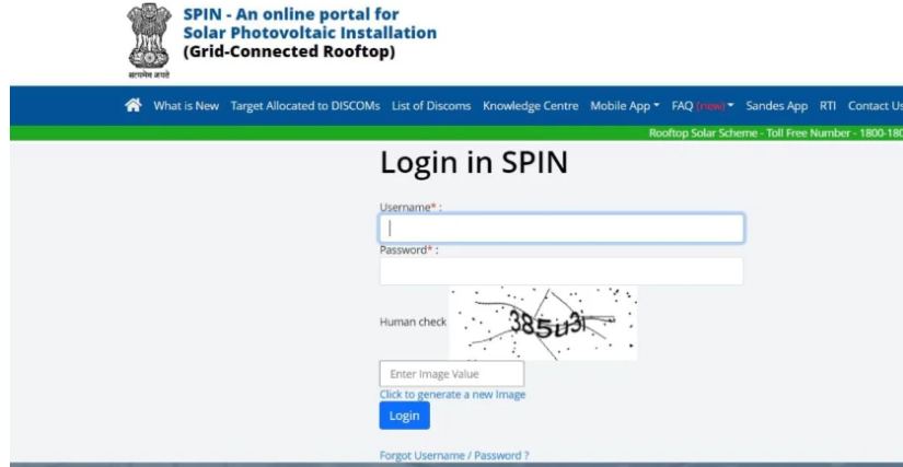 solar rooftop yojana login