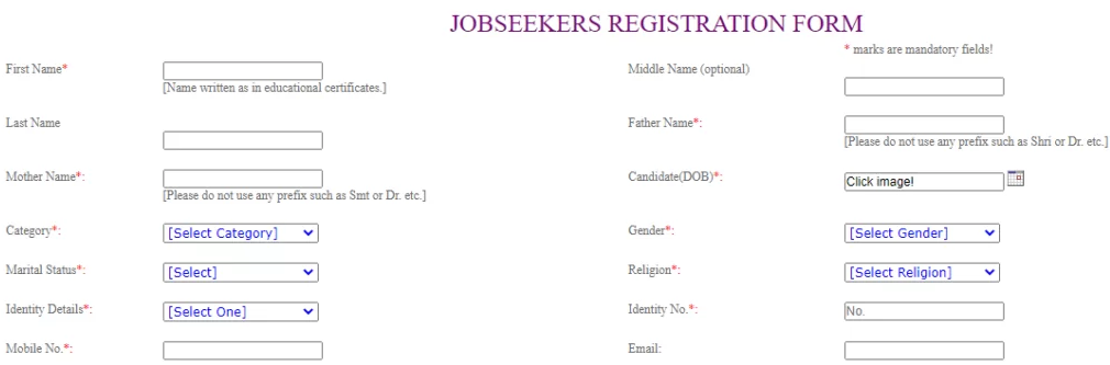 Delhi Job Fair Portal Candidate Online Registration 